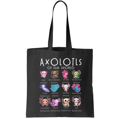 Axolotls Of The World Funny Kawaii Axolotls Girls Bag
