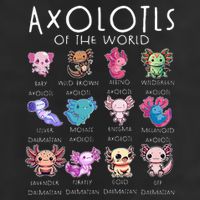 Axolotls Of The World Funny Kawaii Axolotls Girls Golf Towel