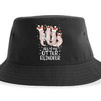 All Of The Otter Reindeer Funny Christmas Gift Sustainable Bucket Hat