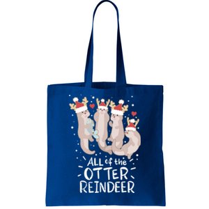 All Of The Otter Reindeer Funny Christmas Gift Tote Bag