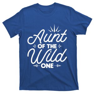 Aunt Of The Wild One Aunt Funny Gift T-Shirt