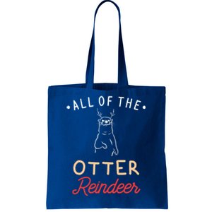 All Of The Otter Reindeer Gift Tote Bag