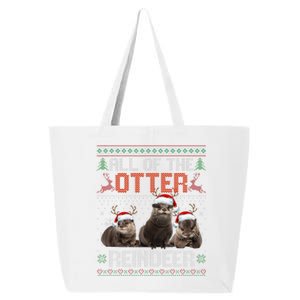 All Of The Otter Reindeer Christmas Funny Xmas Otter Lovers 25L Jumbo Tote