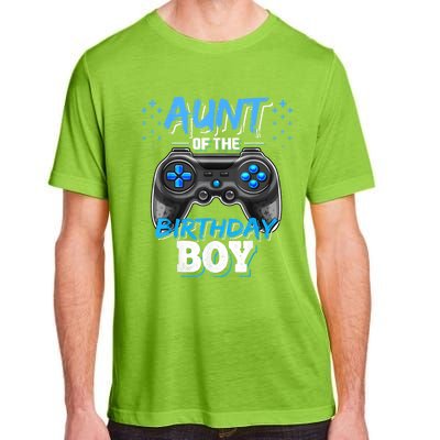 Aunt Of The Birthday Boy Matching Video Game Birthday Gift Adult ChromaSoft Performance T-Shirt