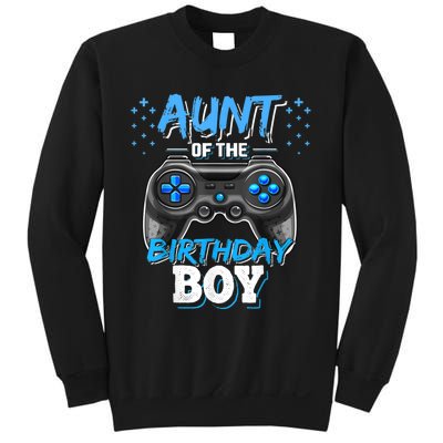 Aunt Of The Birthday Boy Matching Video Game Birthday Gift Sweatshirt