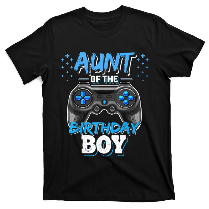 Aunt Of The Birthday Boy Matching Video Game Birthday Gift T-Shirt