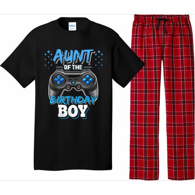 Aunt Of The Birthday Boy Matching Video Game Birthday Gift Pajama Set