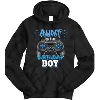 Aunt Of The Birthday Boy Matching Video Game Birthday Gift Tie Dye Hoodie