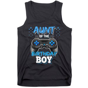 Aunt Of The Birthday Boy Matching Video Game Birthday Gift Tank Top