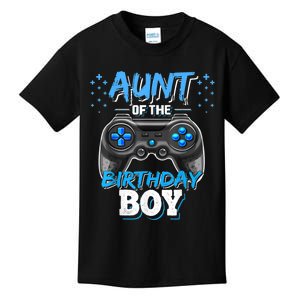 Aunt Of The Birthday Boy Matching Video Game Birthday Gift Kids T-Shirt