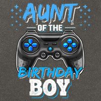 Aunt Of The Birthday Boy Matching Video Game Birthday Gift Cotton Canvas Backpack