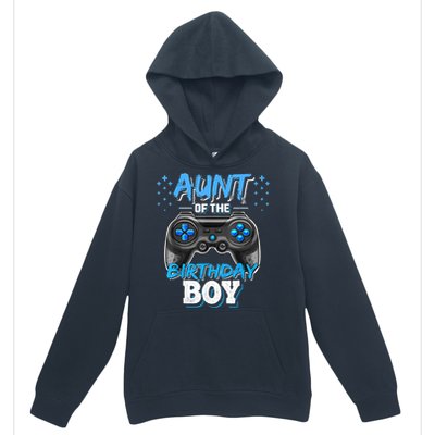 Aunt Of The Birthday Boy Matching Video Game Birthday Gift Urban Pullover Hoodie