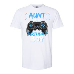 Aunt Of The Birthday Boy Matching Video Game Birthday Gift Softstyle CVC T-Shirt