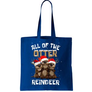 All Of The Otter Reindeer Christmas Tote Bag