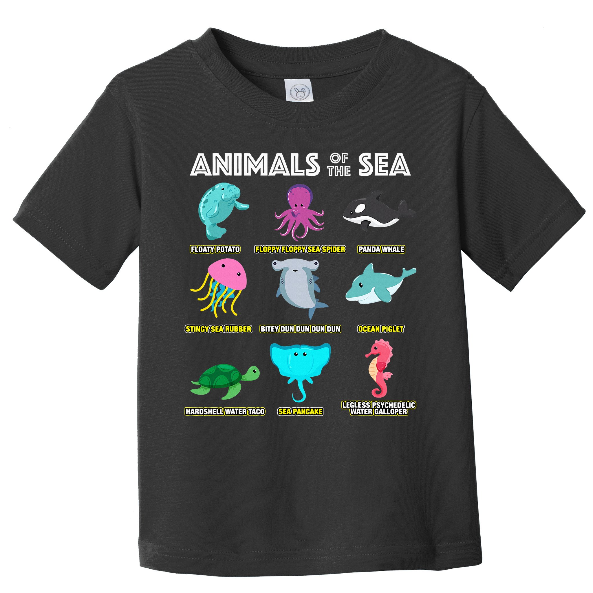 Animals Of The World Sea Creatures Funny Ocean Humor Meme Toddler T-Shirt