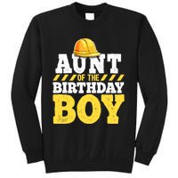 Aunt of the Birthday Boy Construction Birthday Party Sweatshirt