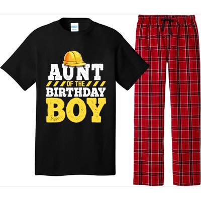 Aunt of the Birthday Boy Construction Birthday Party Pajama Set