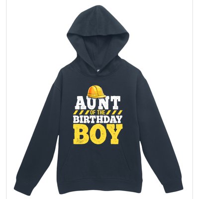 Aunt of the Birthday Boy Construction Birthday Party Urban Pullover Hoodie