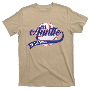 Auntie Of The Rookie 1st Birthday Baseball Family Rookie T-Shirt