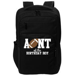 Aunt Of The Birthday Football Lover First Birthday Party Gift Impact Tech Backpack