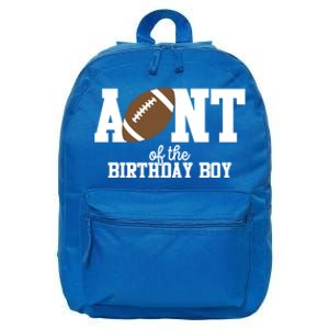 Aunt Of The Birthday Football Lover First Birthday Party Gift 16 in Basic Backpack