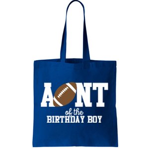 Aunt Of The Birthday Football Lover First Birthday Party Gift Tote Bag