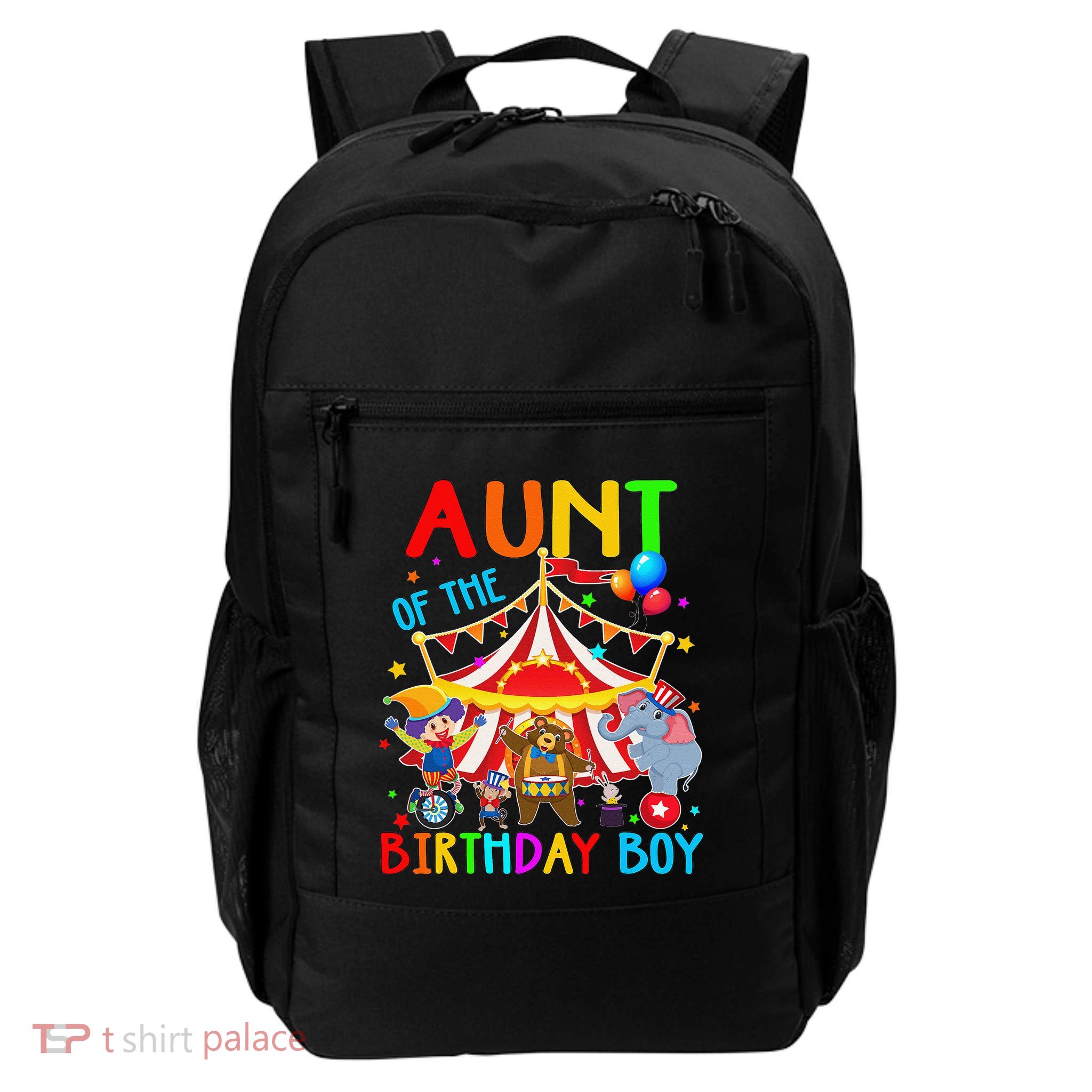 Aunt Of The Birthday Carnival Circus Themed Family Bday Backpack