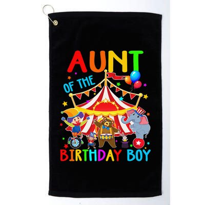 Aunt Of The Birthday Carnival Circus Themed Family Bday Golf Towel