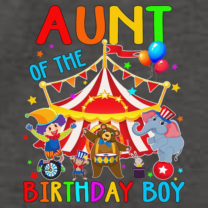 Aunt Of The Birthday Carnival Circus Themed Family Bday Vector Backpack