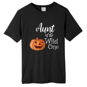 Aunt Of The Wild One First Birthday Halloween Pumpkin Gift Tall Fusion ChromaSoft Performance T-Shirt