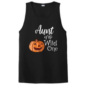 Aunt Of The Wild One First Birthday Halloween Pumpkin Gift PosiCharge Competitor Tank