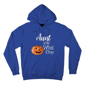 Aunt Of The Wild One First Birthday Halloween Pumpkin Gift Hoodie