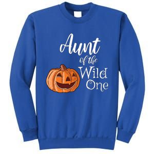 Aunt Of The Wild One First Birthday Halloween Pumpkin Gift Sweatshirt