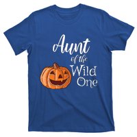 Aunt Of The Wild One First Birthday Halloween Pumpkin Gift T-Shirt