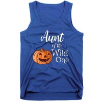 Aunt Of The Wild One First Birthday Halloween Pumpkin Gift Tank Top