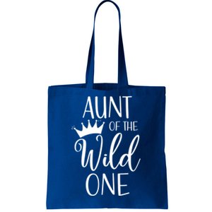 Aunt Of The Wild One First Birthday Matching Family Gift Tote Bag