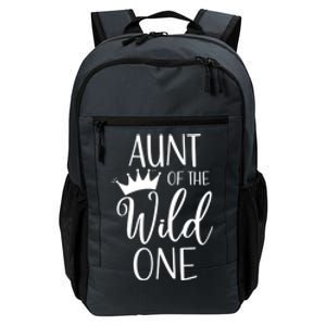 Aunt Of The Wild One First Birthday Matching Family Gift Daily Commute Backpack