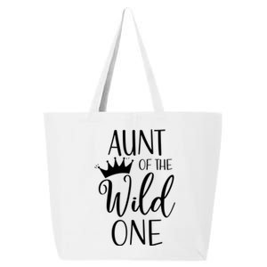 Aunt Of The Wild One First Birthday Matching Family Gift 25L Jumbo Tote