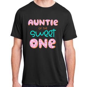 Auntie of The Sweet One First Birthday Matching Family Donut Adult ChromaSoft Performance T-Shirt