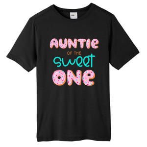 Auntie of The Sweet One First Birthday Matching Family Donut Tall Fusion ChromaSoft Performance T-Shirt