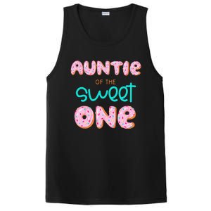 Auntie of The Sweet One First Birthday Matching Family Donut PosiCharge Competitor Tank