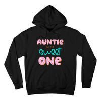 Auntie of The Sweet One First Birthday Matching Family Donut Tall Hoodie