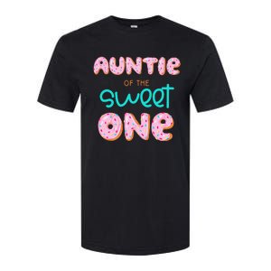 Auntie of The Sweet One First Birthday Matching Family Donut Softstyle CVC T-Shirt