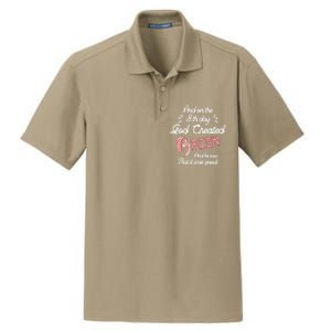 And On The 8th Day God Created Bacon Funny Clever Christian Gift Dry Zone Grid Polo