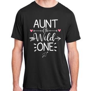 Aunt Of The Wild One Funny 1st Birthday Safari Great Gift Adult ChromaSoft Performance T-Shirt