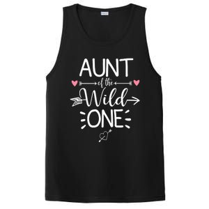 Aunt Of The Wild One Funny 1st Birthday Safari Great Gift PosiCharge Competitor Tank