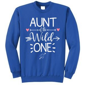 Aunt Of The Wild One Funny 1st Birthday Safari Great Gift Sweatshirt