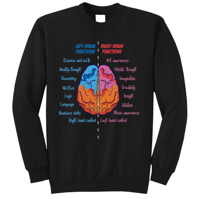 Anatomy of the brain functions brain parts psychology Sweatshirt