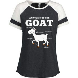 Anatomy Of The Goat Enza Ladies Jersey Colorblock Tee