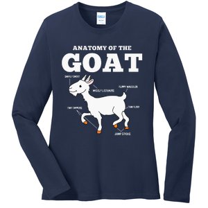 Anatomy Of The Goat Ladies Long Sleeve Shirt